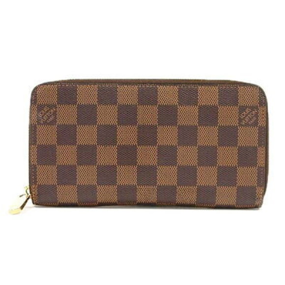 Louis Vuitton Long Zip Ebene Brown Wallet Case AB Zippy Billfold - Picture 1 of 1